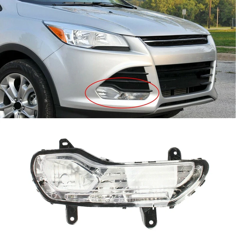 Front Right Side Fog Light Fog Lamp (No Bulbs) Fit for Ford Kuga Escape 2013-16
Front Right Side Fog Light Fog Lamp (No Bulbs) Fit for Ford Kuga Escape 2013-16