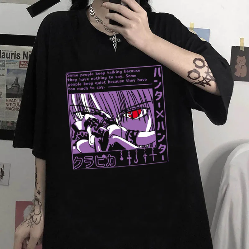 Hunter X Hunter Kurzarm T-shirt Frauen T-shirt Harajuku Cartoon 90s Sommer Kleidung harajuku Teufel Auge anime Gedruckt T-shirt
Hunter X Hunter Kurzarm T-shirt Frauen T-shirt Harajuku Cartoon 90s Sommer Kleidung harajuku Teufel Auge anime Gedruckt T-shirt