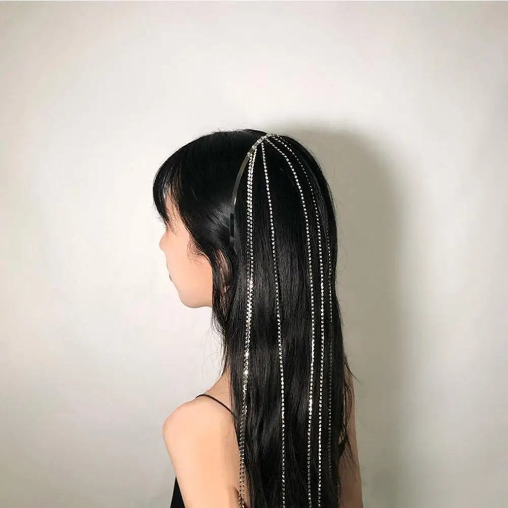 Shine Crystal Full Rhinestone Headband For Women Brides Hair Jewelry Tassel Long Party Headdress Accessories Hair Clip Wedd L0E6
Shine Crystal Full Rhinestone Headband For Women Brides Hair Jewelry Tassel Long Party Headdress Accessories Hair Clip Wedd L0E6