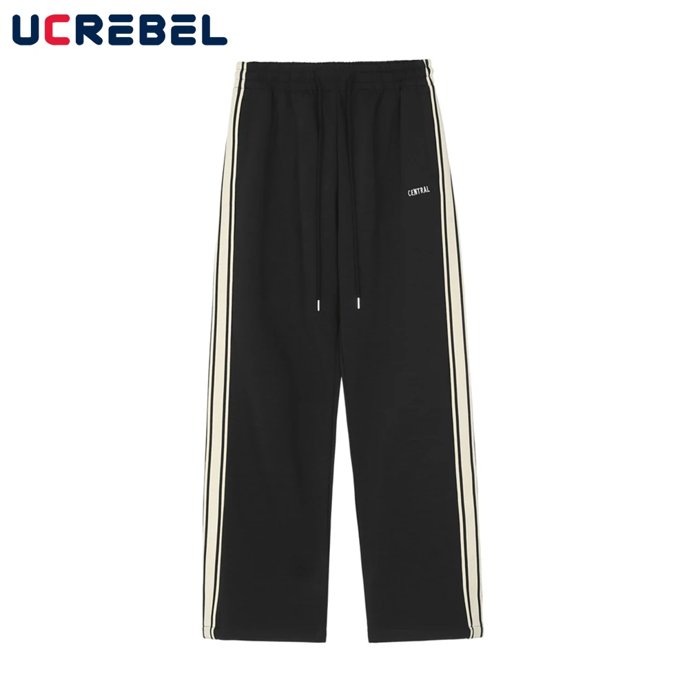 Side-Striped Sports Pants Mens Streetwear Contrast Paneled Casual Pants Elastic Waist Loose Straight-leg Pants Trousers Men
Side-Striped Sports Pants Mens Streetwear Contrast Paneled Casual Pants Elastic Waist Loose Straight-leg Pants Trousers Men