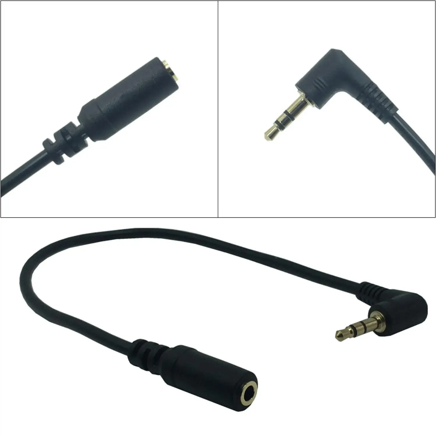 Jack 3.5 Male To Female Right Angle 3.5mm Audio Extension Cable Earphone Extender Cable Car Aux Code for Headphone Louder
Jack 3.5 Male To Female Right Angle 3.5mm Audio Extension Cable Earphone Extender Cable Car Aux Code for Headphone Louder