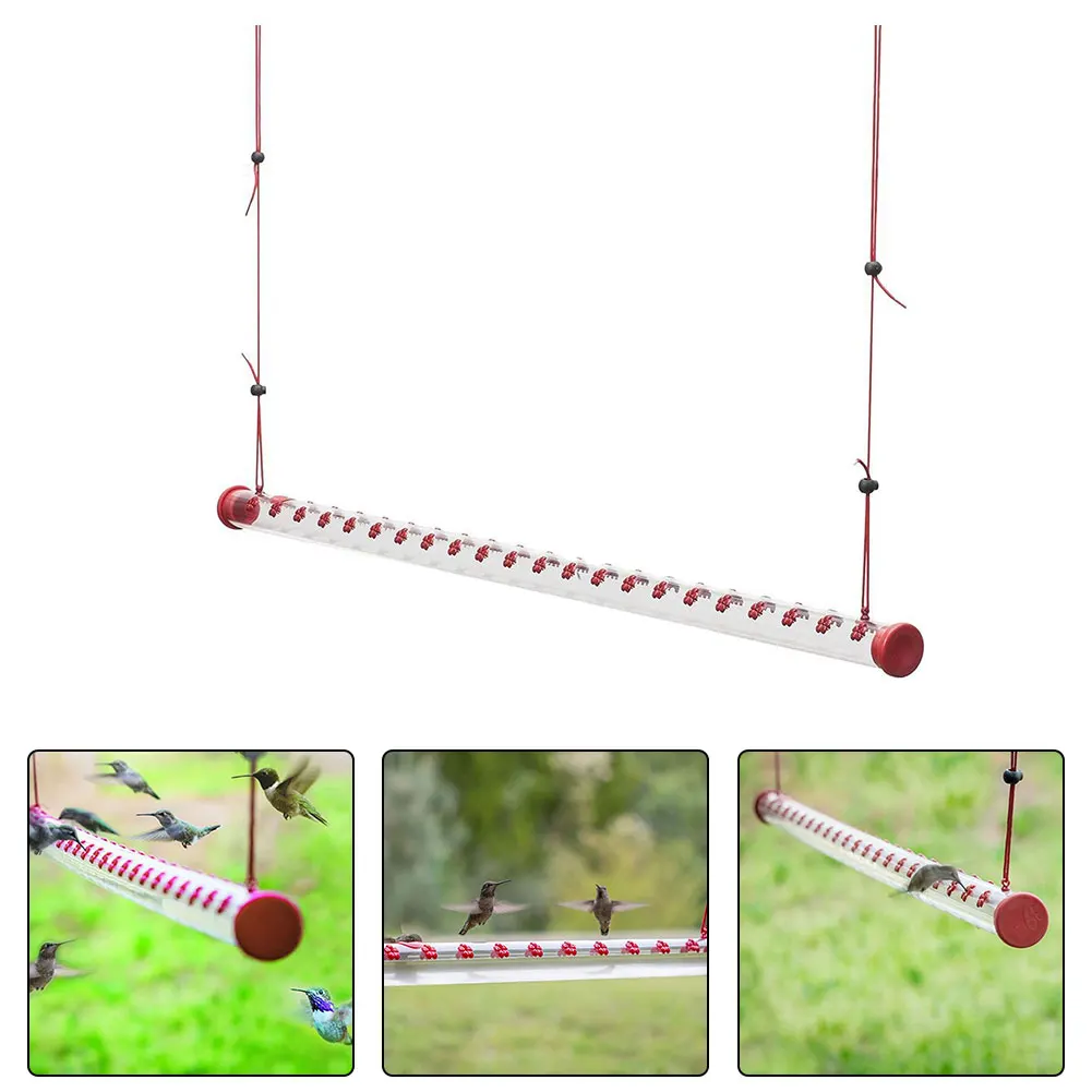 Hummingbird Feeder Long Tube Hanging Bird Feeder Food Holder Decoration Holes Feeding Transparent Pipe Outdoor Garden Home Tools
Hummingbird Feeder Long Tube Hanging Bird Feeder Food Holder Decoration Holes Feeding Transparent Pipe Outdoor Garden Home Tools