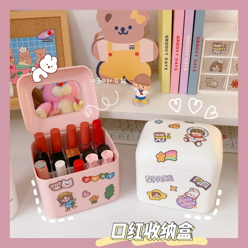 Lipstick Storage Box Ins Wind Girl Cute Desktop Small Box Net Red Square Lip Glaze Cosmetic Rack
Lipstick Storage Box Ins Wind Girl Cute Desktop Small Box Net Red Square Lip Glaze Cosmetic Rack