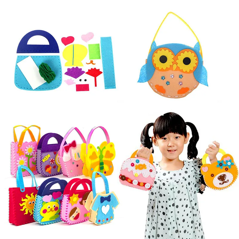 2Pcs Non-Woven Fabric Handbag Children Hardicraft Toys Mini Handmade Bag Art Crafts Kids DIY Cloth Handbags Girls Gifts
2Pcs Non-Woven Fabric Handbag Children Hardicraft Toys Mini Handmade Bag Art Crafts Kids DIY Cloth Handbags Girls Gifts