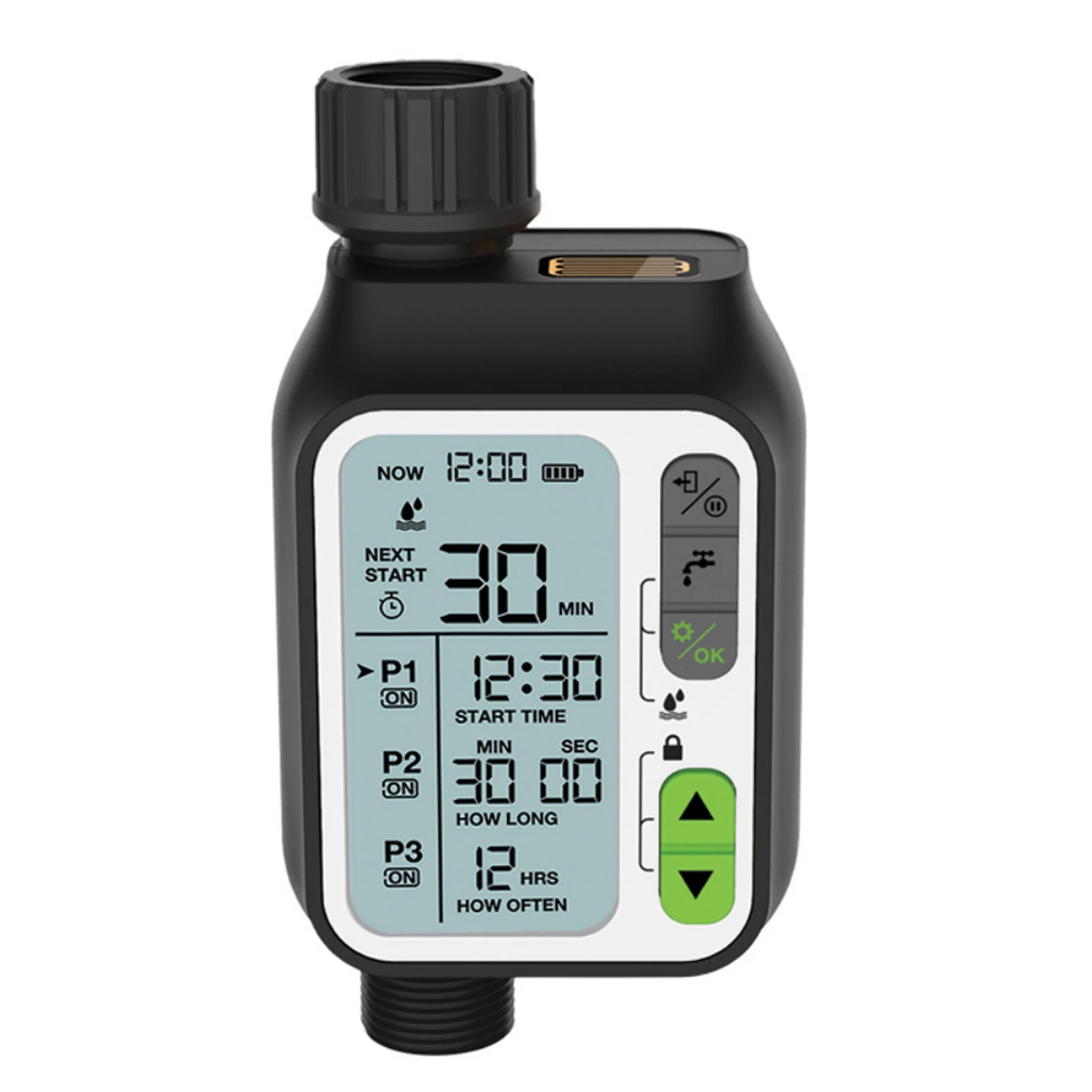 Electronic Irrigation Regulator Automatic Irrigation Timer with Large LCD Screen Waterproof Sprinkler Controller 3 Separate
Electronic Irrigation Regulator Automatic Irrigation Timer with Large LCD Screen Waterproof Sprinkler Controller 3 Separate