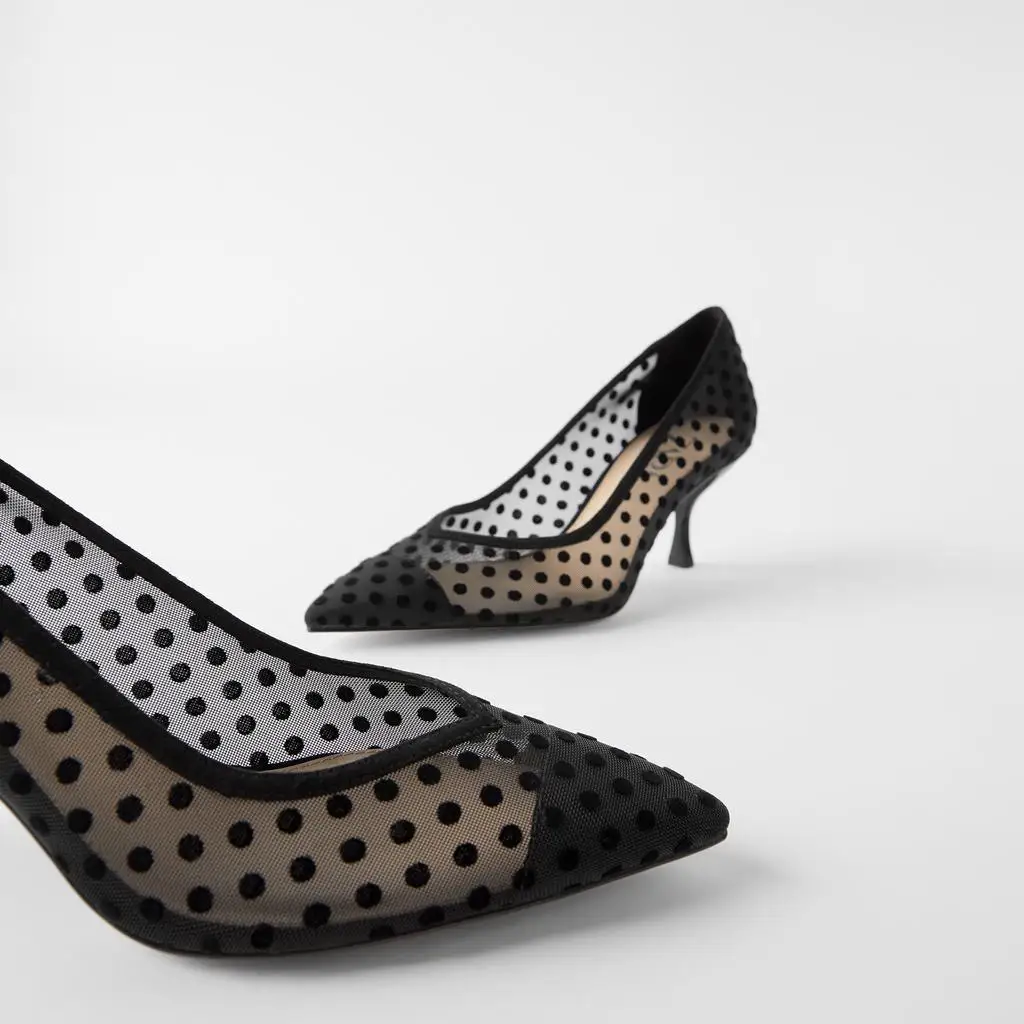 thin heels black work shoes mesh pointed shallow summer women's high-heeled shoes heel shoes 
thin heels black work shoes mesh pointed shallow summer women's high-heeled shoes heel shoes