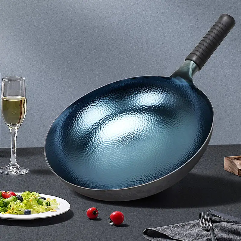 Handmade Wok,Chinese Traditional Handmade Forging Wok Durable Iron Woks Uncoating Wrought Iron Non-stick Gas Pot Cookware
Handmade Wok,Chinese Traditional Handmade Forging Wok Durable Iron Woks Uncoating Wrought Iron Non-stick Gas Pot Cookware