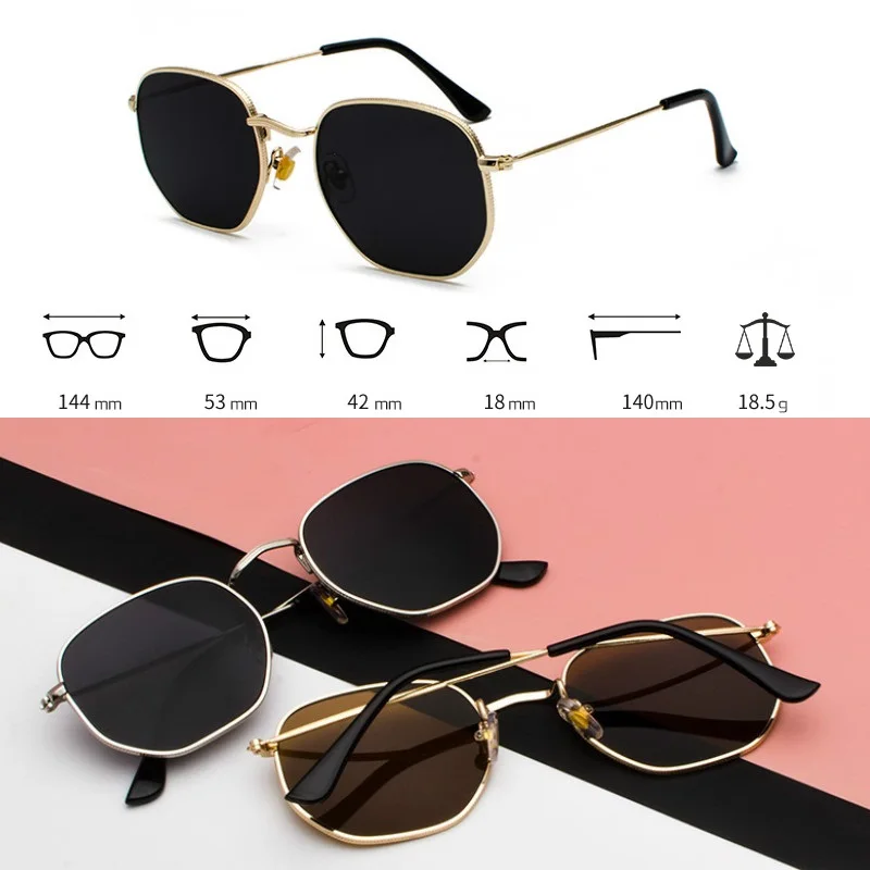 2021 Hexagon Sunglasses Women Brand Designer Small Square Sunglases Men Metal Frame Driving Fishing Glasses Zonnebril Mannen
2021 Hexagon Sunglasses Women Brand Designer Small Square Sunglases Men Metal Frame Driving Fishing Glasses Zonnebril Mannen