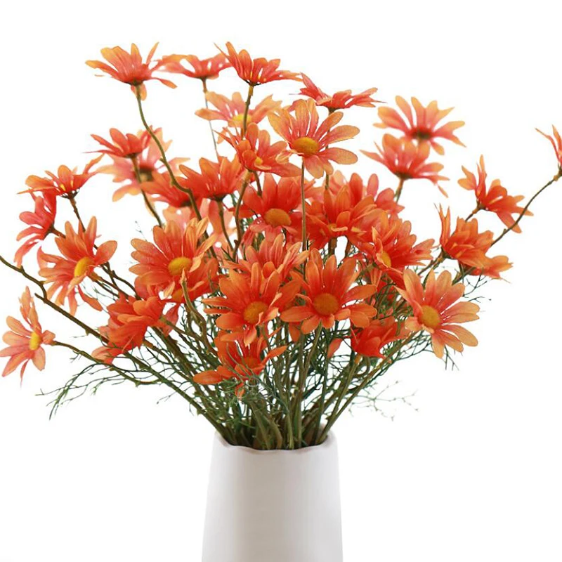 5 Heads/1PCS Silk Daisy Bride Bouquet for Christmas Home Wedding New Year Decoration Fake Plants Sunflower Artificial Flowers
5 Heads/1PCS Silk Daisy Bride Bouquet for Christmas Home Wedding New Year Decoration Fake Plants Sunflower Artificial Flowers