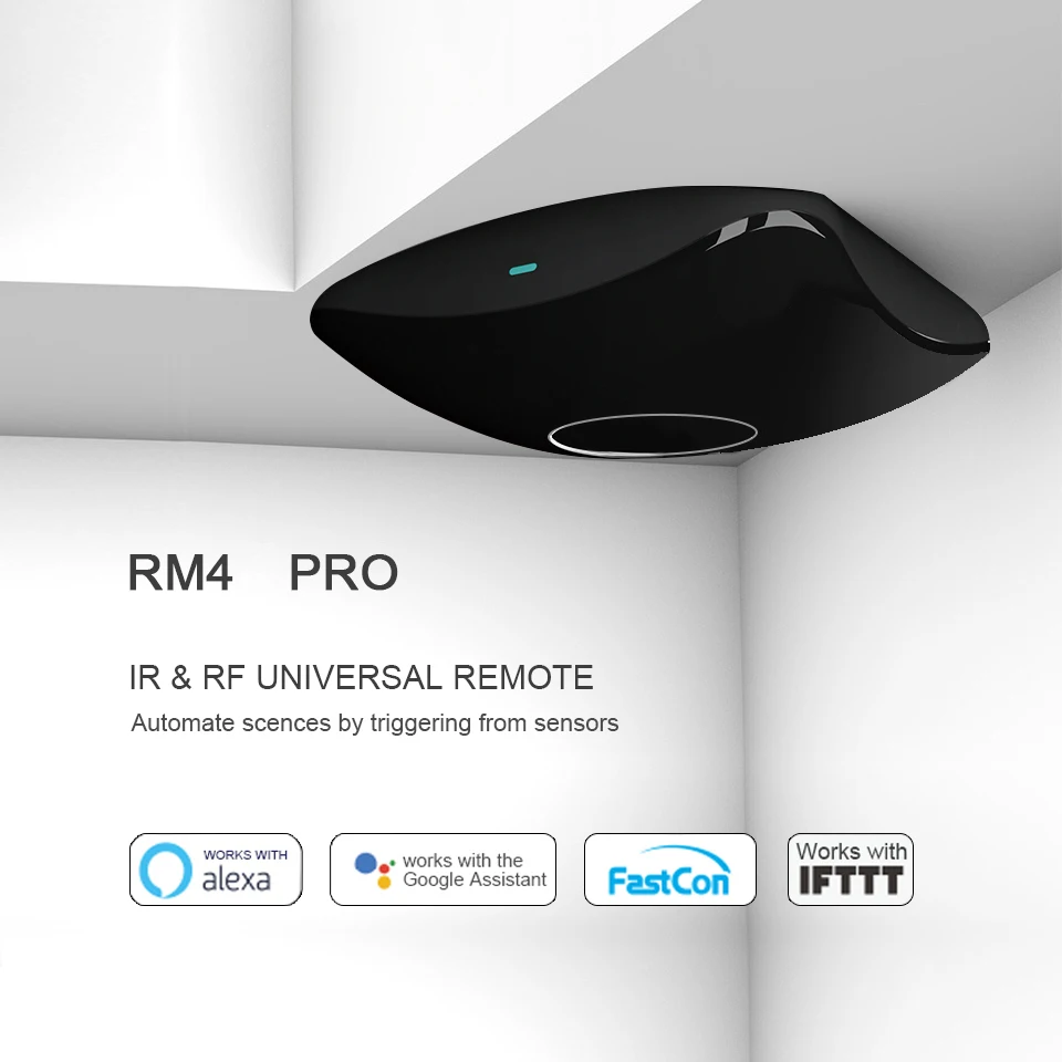 

Broadlink RM Pro RM4 RM4C Mini IR+RF+4G Universal Intelligent Remote Controller For Ios Android Google Home Alexa
