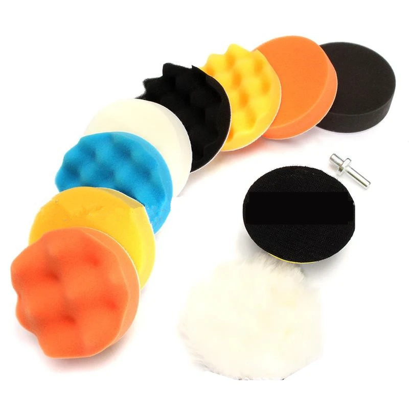 3inch Car Polishing Disc 11Pcs/Set Self-Adhesive Buffing Waxing Sponge Wool Wheel Polishing Pad For Car Polisher Drill Adapter
3inch Car Polishing Disc 11Pcs/Set Self-Adhesive Buffing Waxing Sponge Wool Wheel Polishing Pad For Car Polisher Drill Adapter