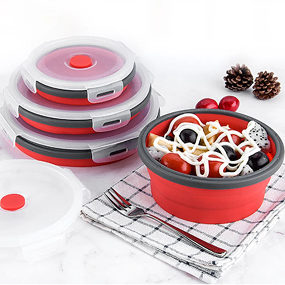 4pcs set Silicone Collapsible Lunch Box Food Storage Container Microwavable Portable Picnic Camping Outdoor 4 Sizes Home Kitchen
4pcs set Silicone Collapsible Lunch Box Food Storage Container Microwavable Portable Picnic Camping Outdoor 4 Sizes Home Kitchen