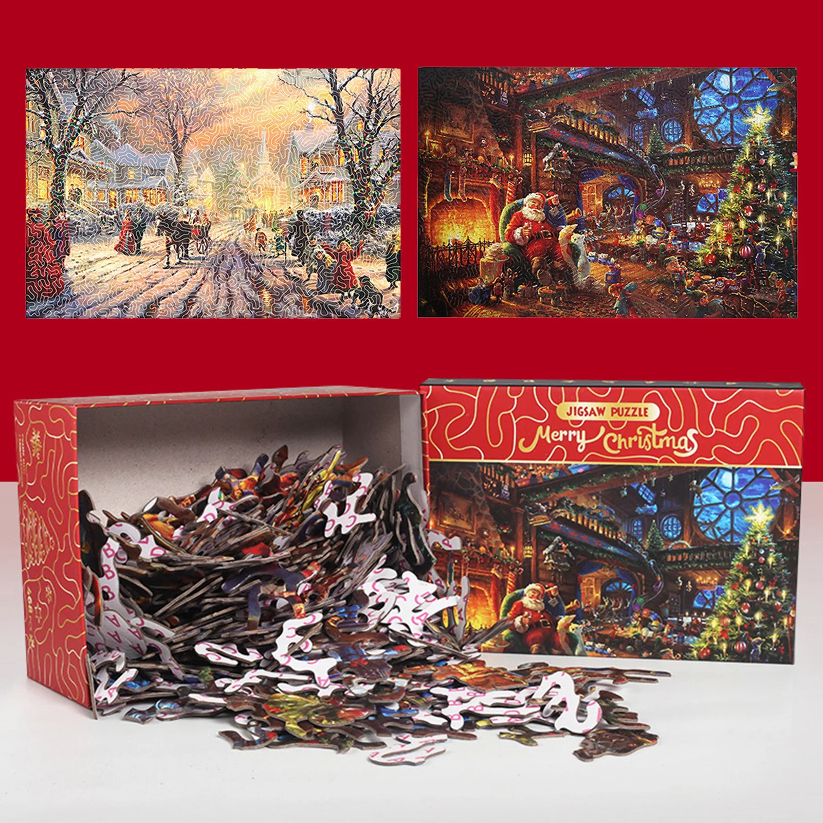 1000 Piece 75cm Christmas Jigsaw Puzzle Challenging Snow Scene Puzzle Games Adult Children Educational Toys Home Wall Decor
1000 Piece 75cm Christmas Jigsaw Puzzle Challenging Snow Scene Puzzle Games Adult Children Educational Toys Home Wall Decor
