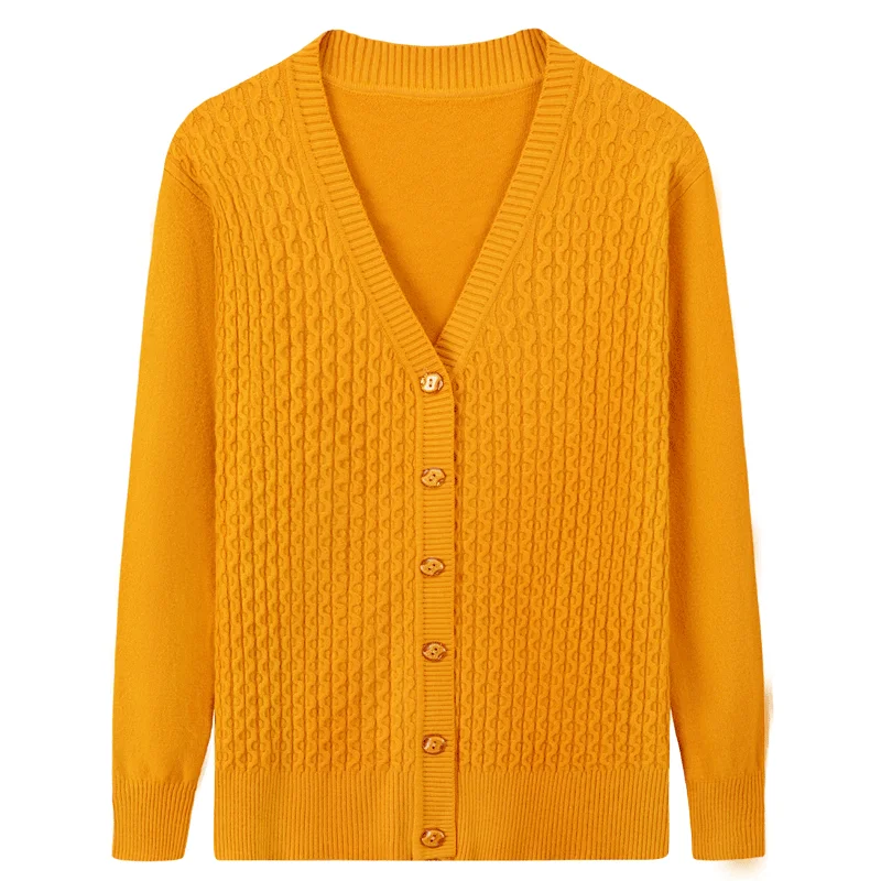 Knitted Sweater Middle-aged and Elderly Women Sweaters Cardigan Large Size 4XL Thin Spring Autumn Sweater Tops Mother Wear Y601
Knitted Sweater Middle-aged and Elderly Women Sweaters Cardigan Large Size 4XL Thin Spring Autumn Sweater Tops Mother Wear Y601