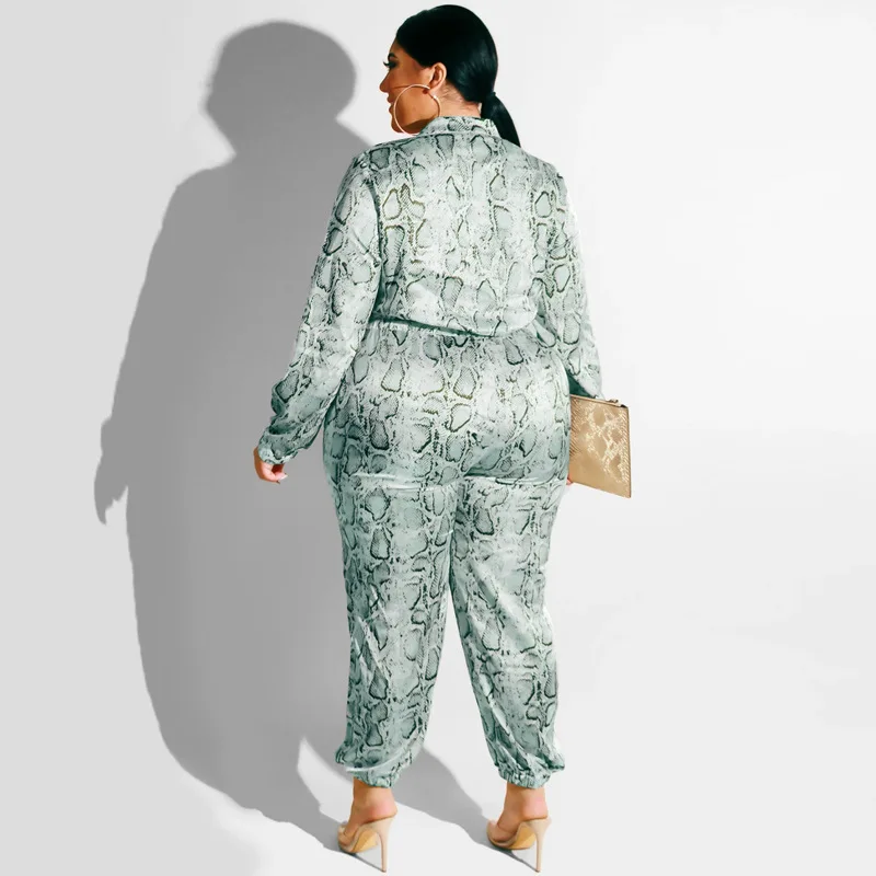 Plus Size Autumn Winter Leopard Jumpsuit Elegant Tunic Zip Playsuit Elastic Feet Casual Rompers Slim Overalls For Women Outfits
Plus Size Autumn Winter Leopard Jumpsuit Elegant Tunic Zip Playsuit Elastic Feet Casual Rompers Slim Overalls For Women Outfits
