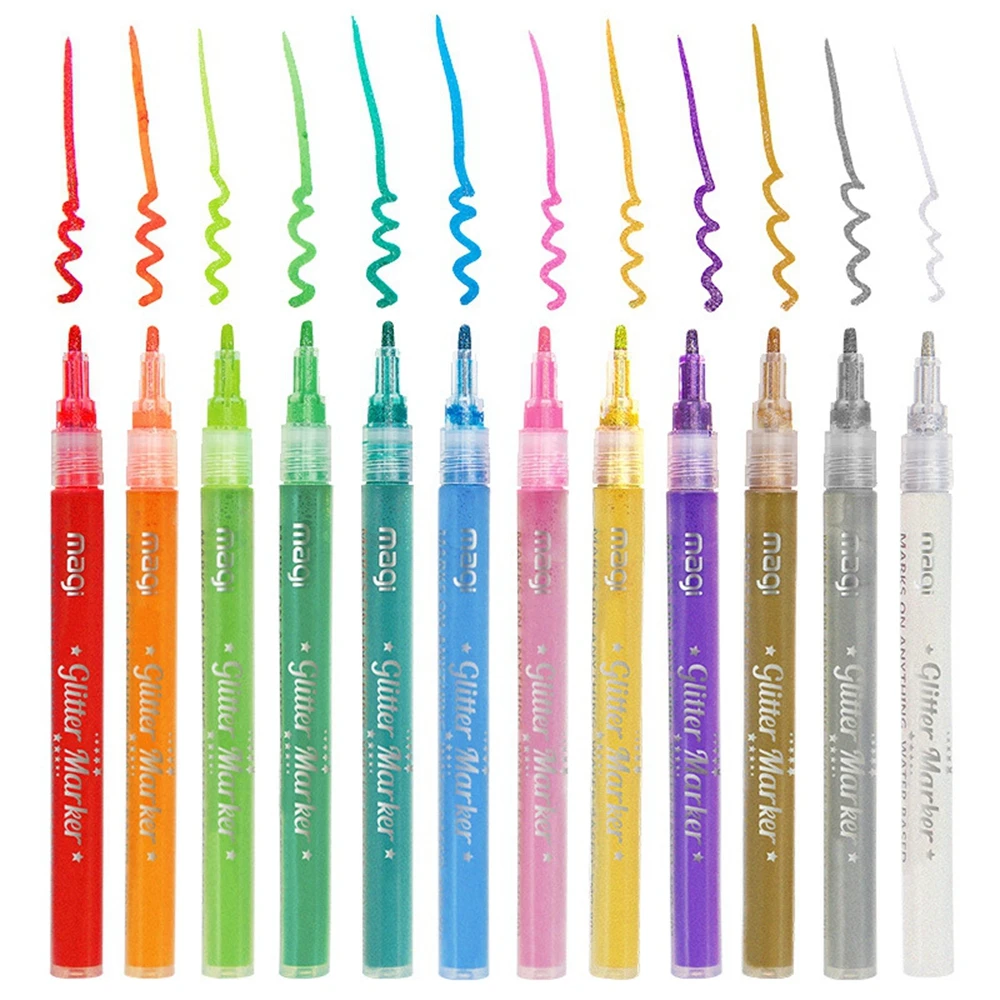 For Glitter Markers Acrylic Paint Markers Pens Set Coloring Pens Painting Art Marker Highlighters for DIY Card Making Drawing
For Glitter Markers Acrylic Paint Markers Pens Set Coloring Pens Painting Art Marker Highlighters for DIY Card Making Drawing