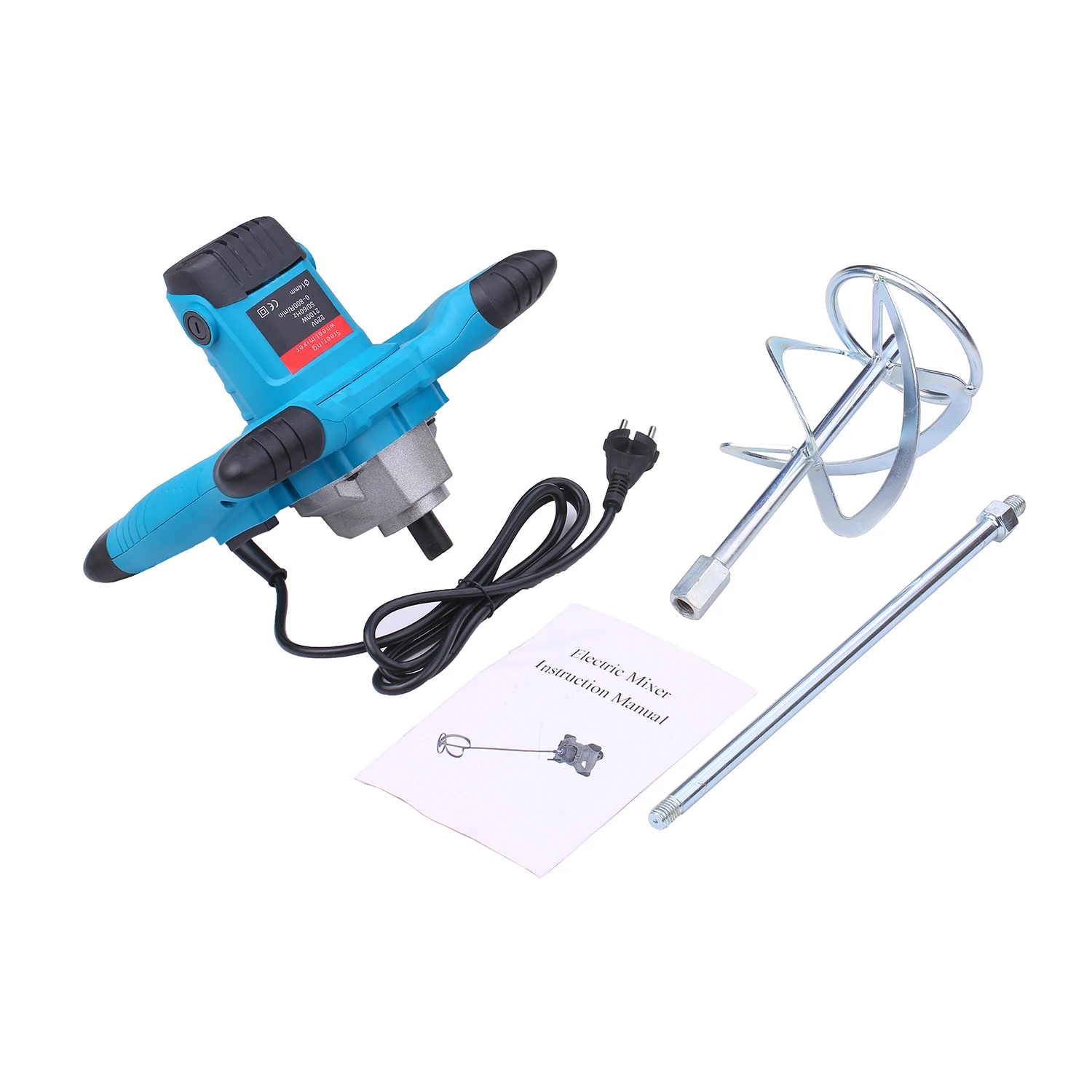 2100W Handheld Electric Grade Mixer 6 Gear Adjustable Paint Cement Plaster Mortar Coating Mixer Putty Powder Stirring Machine
2100W Handheld Electric Grade Mixer 6 Gear Adjustable Paint Cement Plaster Mortar Coating Mixer Putty Powder Stirring Machine