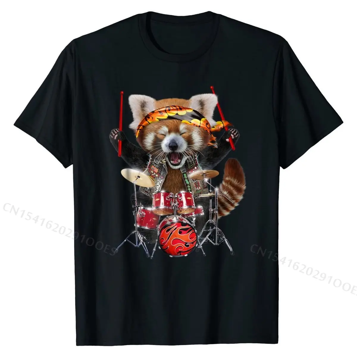 Punk Red Panda Play Drum in Heavy Metal Band - T-Shirt Europe Top T-shirts for Men Cotton Tops & Tees Personalized Classic
Punk Red Panda Play Drum in Heavy Metal Band - T-Shirt Europe Top T-shirts for Men Cotton Tops & Tees Personalized Classic