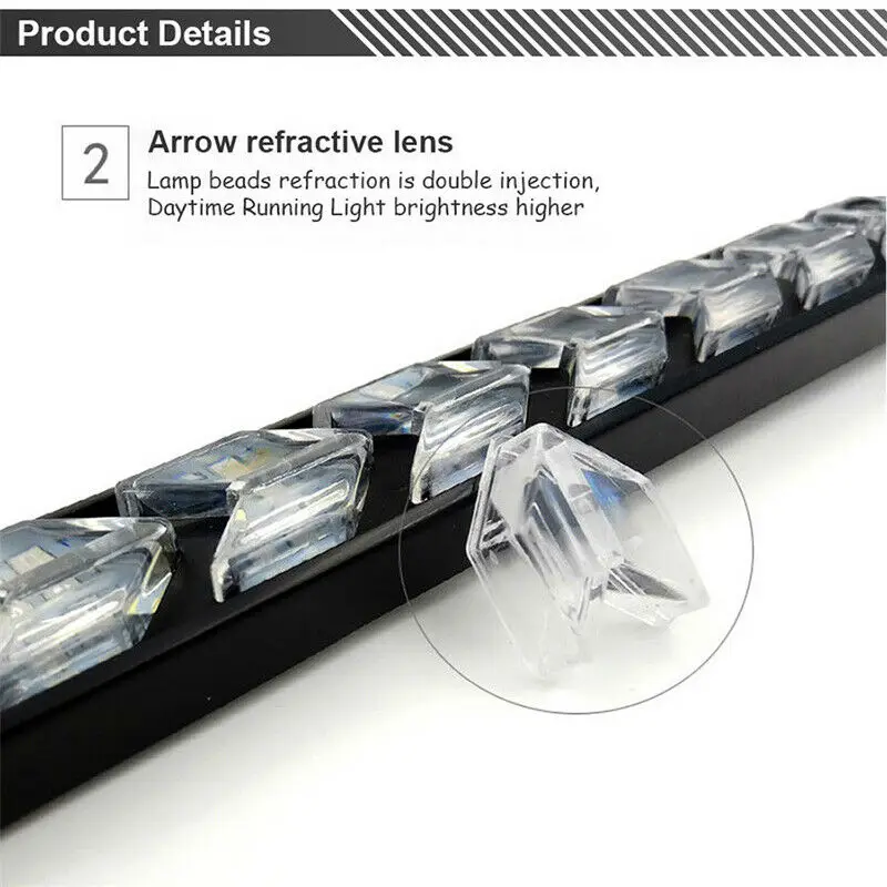 Car Daytime running lights Lights LED Turn Signal Lights 6 LED DC 12V 2pcs 5000-6000K Waterproof Light Strip Daytime
Car Daytime running lights Lights LED Turn Signal Lights 6 LED DC 12V 2pcs 5000-6000K Waterproof Light Strip Daytime
