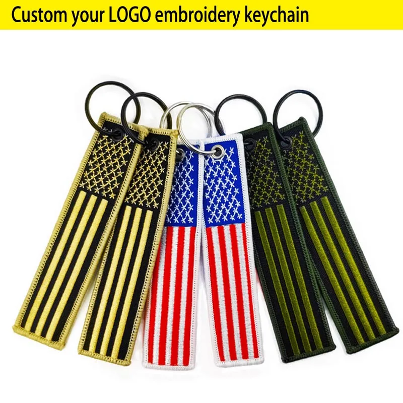 100pcs A lot Custom Embroidery Key chain make your logo keychains patches Ring Key Tags Stitch Your LOGO Sport Hang tags
100pcs A lot Custom Embroidery Key chain make your logo keychains patches Ring Key Tags Stitch Your LOGO Sport Hang tags