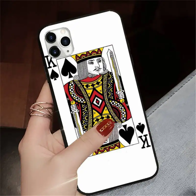 King Queen Playing Card Phone Case for iPhone 11 12 pro XS MAX 8 7 6 6S Plus X 5S SE 2020 XR mini custom coque shell 
King Queen Playing Card Phone Case for iPhone 11 12 pro XS MAX 8 7 6 6S Plus X 5S SE 2020 XR mini custom coque shell
