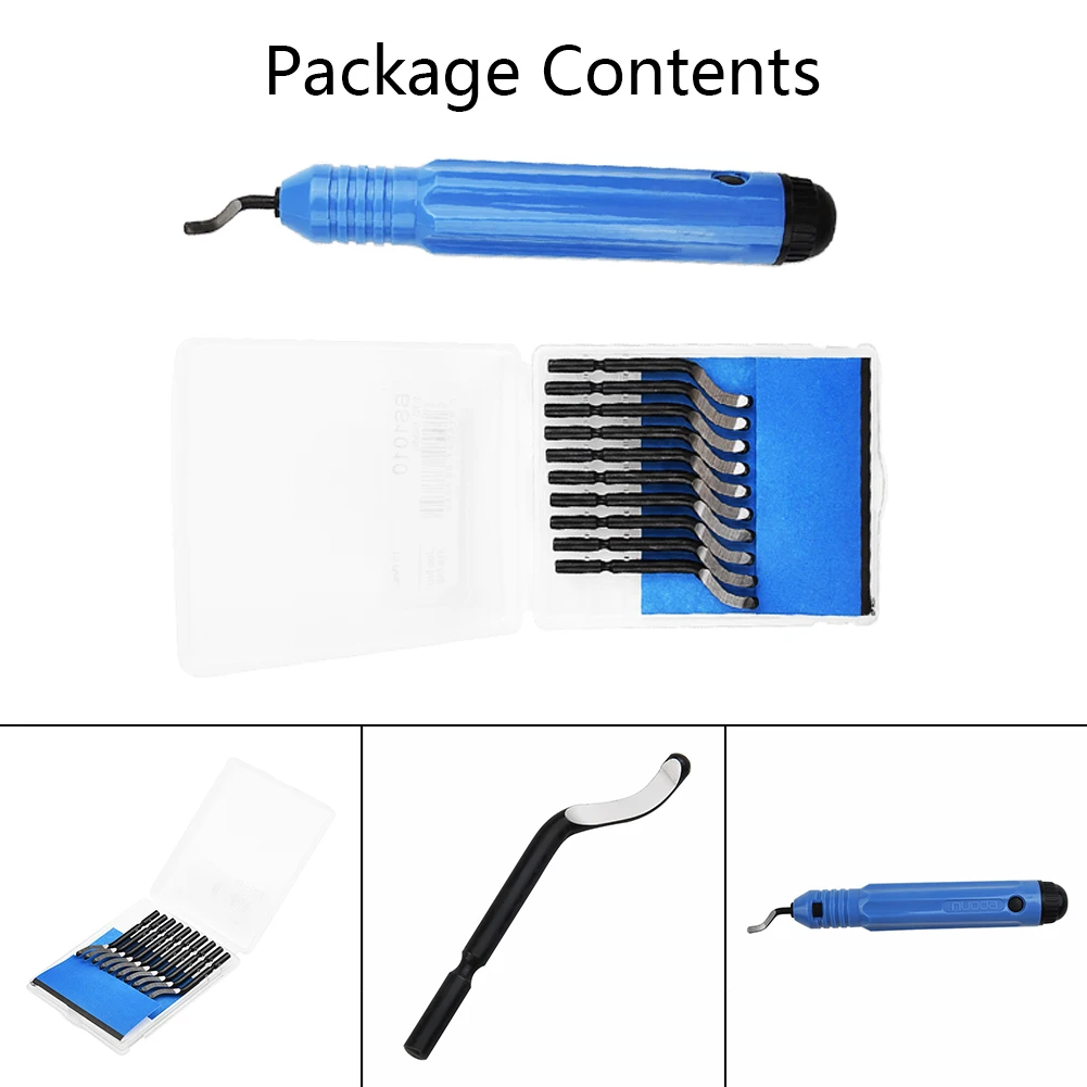 1pc NB1100 Burr Handle +10pcs BS1010 Blades Deburrer Deburring Tools Kit 360 Degrees Rotated Manual Operation & Easy To Use
1pc NB1100 Burr Handle +10pcs BS1010 Blades Deburrer Deburring Tools Kit 360 Degrees Rotated Manual Operation & Easy To Use