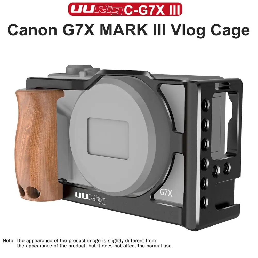 Xianjia UURig C G7XMarkIII клетка Риг рамка чехол стабилизатор с деревянной ручкой рукоятки Холодный башмак для Canon G7X Mark