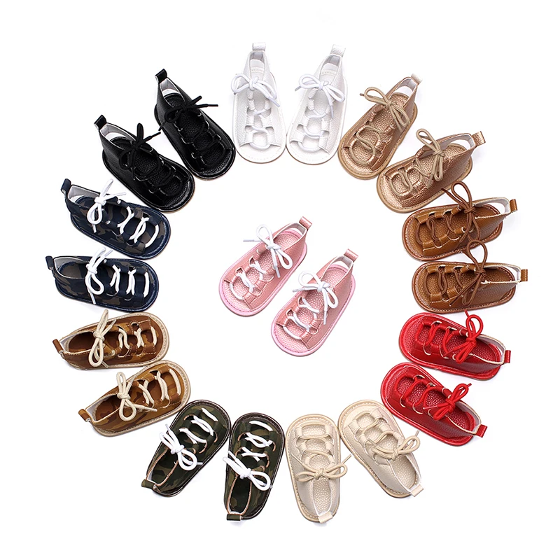 Summer Baby Girls Flat Heels Lace-up Sandals Girls Toddler Rome Sandals Baby Boy Gladiator Sandals Kids PU Leather Sandals
Summer Baby Girls Flat Heels Lace-up Sandals Girls Toddler Rome Sandals Baby Boy Gladiator Sandals Kids PU Leather Sandals