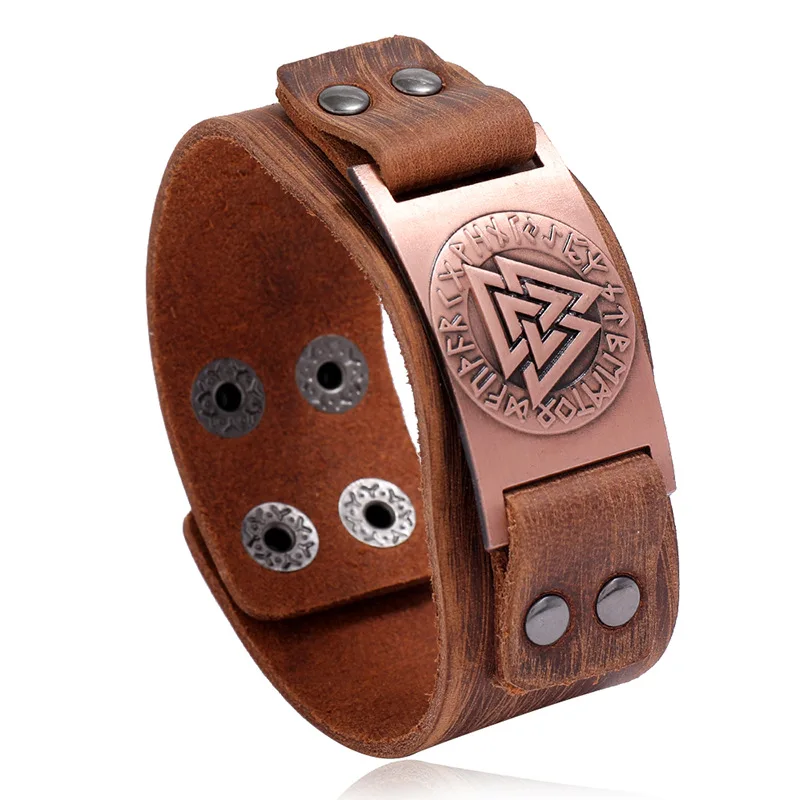 2020 Mens Viking Genuine Leather Bracelets, Patron Saint, 24 Norse Runes, Amulet, Button, Clasp, Slavic Armband
2020 Mens Viking Genuine Leather Bracelets, Patron Saint, 24 Norse Runes, Amulet, Button, Clasp, Slavic Armband