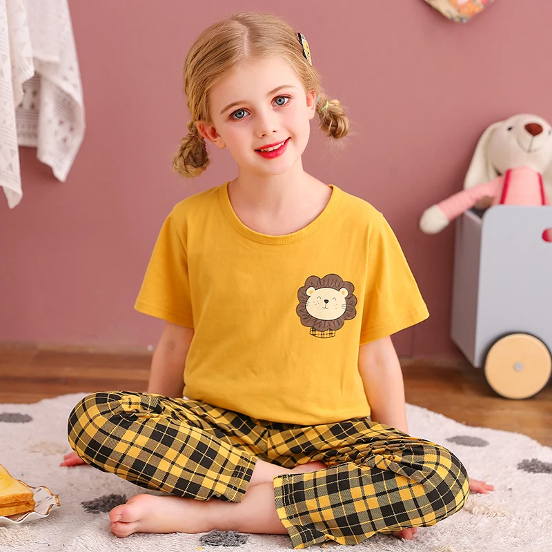 100% Cotton Pajamas Set for Children 2021 Summer New Kids Homewear Pijama Short Sleeve+trousers Suit Cartoon Boys Girl Sleepwear
100% Cotton Pajamas Set for Children 2021 Summer New Kids Homewear Pijama Short Sleeve+trousers Suit Cartoon Boys Girl Sleepwear