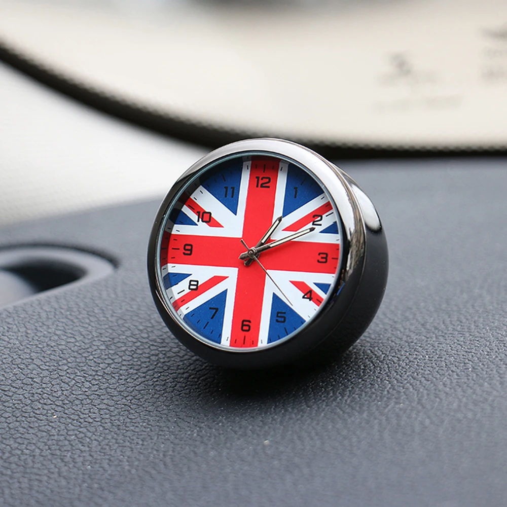 Стайлинг автомобиля часы с орнаментом внутреннее украшение для Mini Cooper One S JCW R53 R55