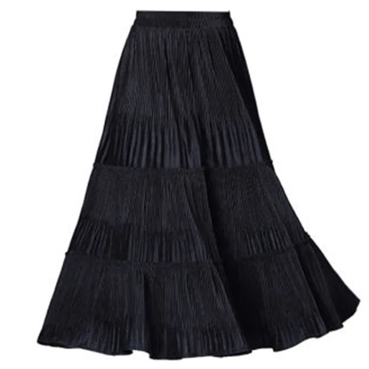2021 Autumn and Winter New Skirt Velvet Pleated Skirt Stitching Pleated A-word Skirt Casual Cake Skirts Womens
2021 Autumn and Winter New Skirt Velvet Pleated Skirt Stitching Pleated A-word Skirt Casual Cake Skirts Womens