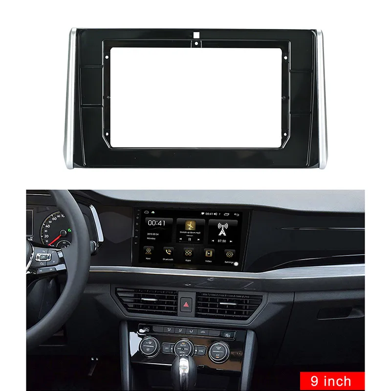 

9 Inch Car Fascia Double Din Car dvd Fascias Frame Audio Fitting Adaptor Facia Panel Dashboard For TOYOTA RAV4 2019+ Ffit
