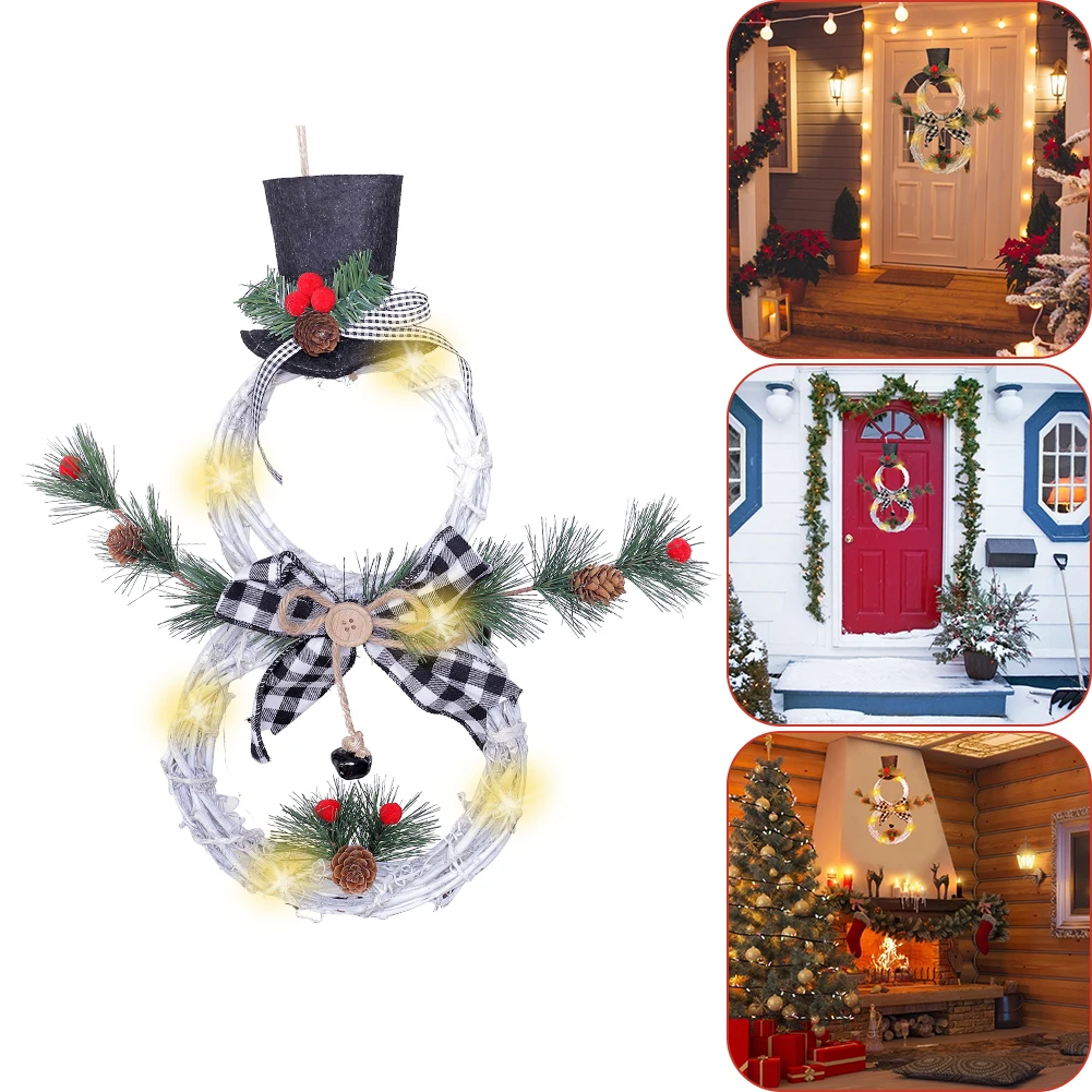 2022 New Christmas Hang Decoration LED Lights Snowman Christmas Wreath Rattan Circle Door Home Christmas Tree Decoration Navidad
2022 New Christmas Hang Decoration LED Lights Snowman Christmas Wreath Rattan Circle Door Home Christmas Tree Decoration Navidad