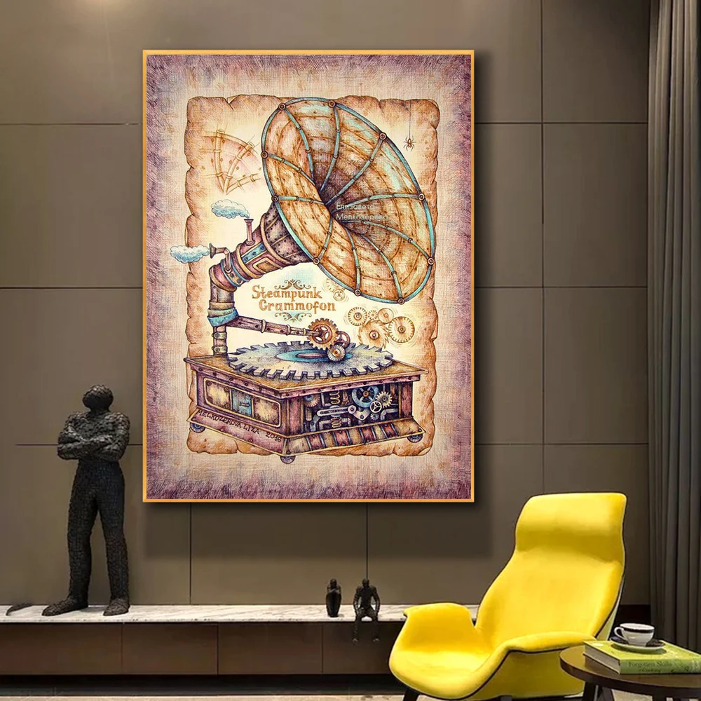 Creative Painting Canvas Art Phonograph Retro Posters Prints Canvas Painting Wall Pictures Living Room Home Decoration Paintings
Creative Painting Canvas Art Phonograph Retro Posters Prints Canvas Painting Wall Pictures Living Room Home Decoration Paintings