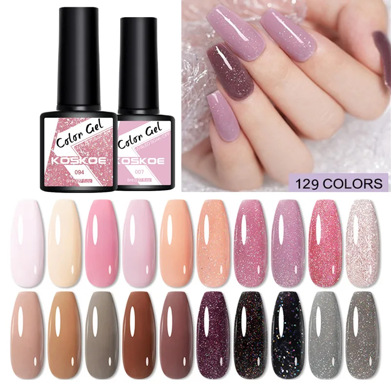 KOSKOE 8ml Gel Nail Polish Semi-permanant Nail Gel Soak Off UV LED Gel Nail Varnish Nail Art Design DIY Nail Base Top Coat
KOSKOE 8ml Gel Nail Polish Semi-permanant Nail Gel Soak Off UV LED Gel Nail Varnish Nail Art Design DIY Nail Base Top Coat
