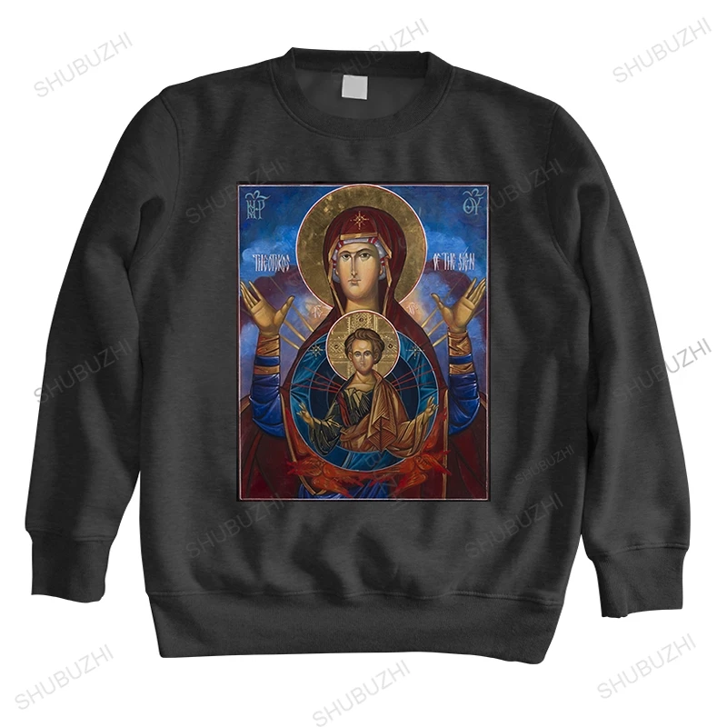 Men teenager spring crew neck hoody Our Lady Virgin Mary Theodokos with infant Jesus unisex Warm hoodies vintage long sleeve
Men teenager spring crew neck hoody Our Lady Virgin Mary Theodokos with infant Jesus unisex Warm hoodies vintage long sleeve