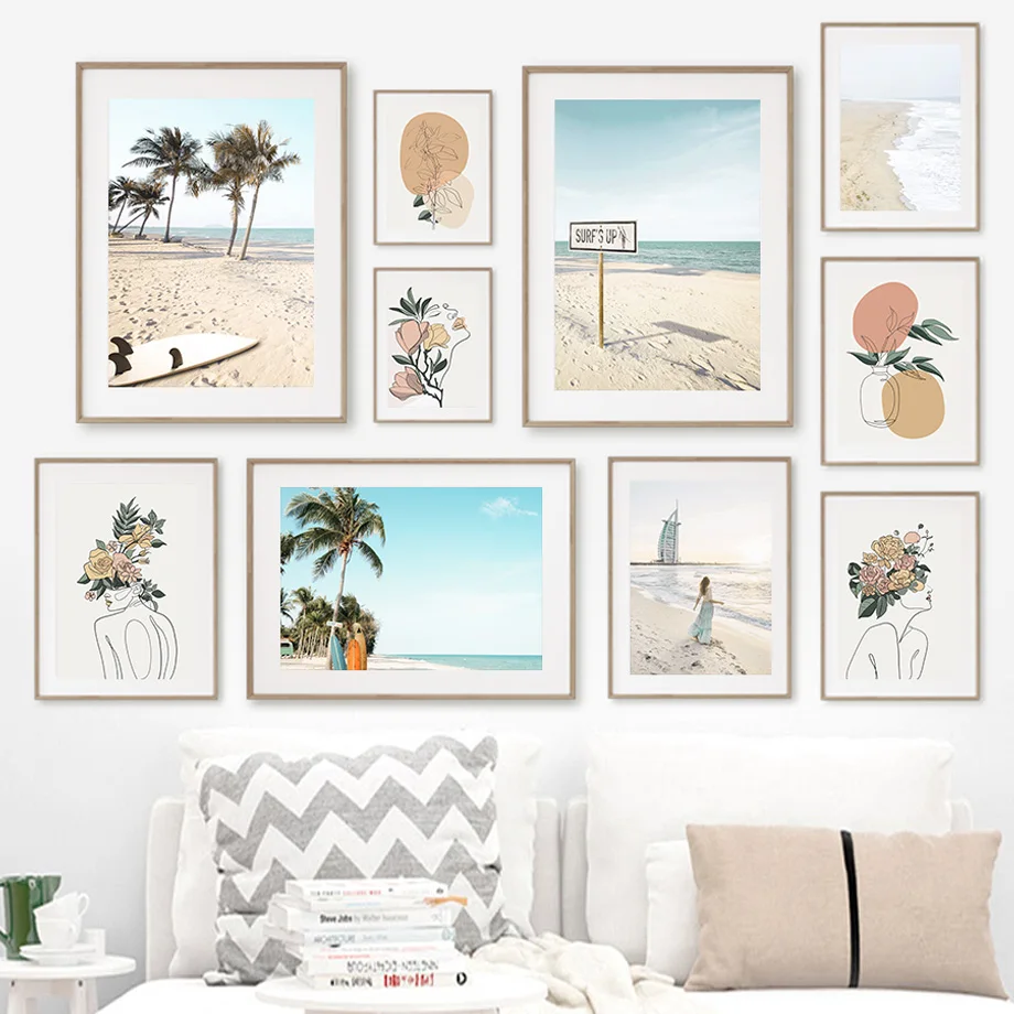 Palm Tree Woman Line Beach Sea Landscape Wall Art Canvas Painting Nordic Posters And Prints Wall Pictures For Living Room Decor
Palm Tree Woman Line Beach Sea Landscape Wall Art Canvas Painting Nordic Posters And Prints Wall Pictures For Living Room Decor