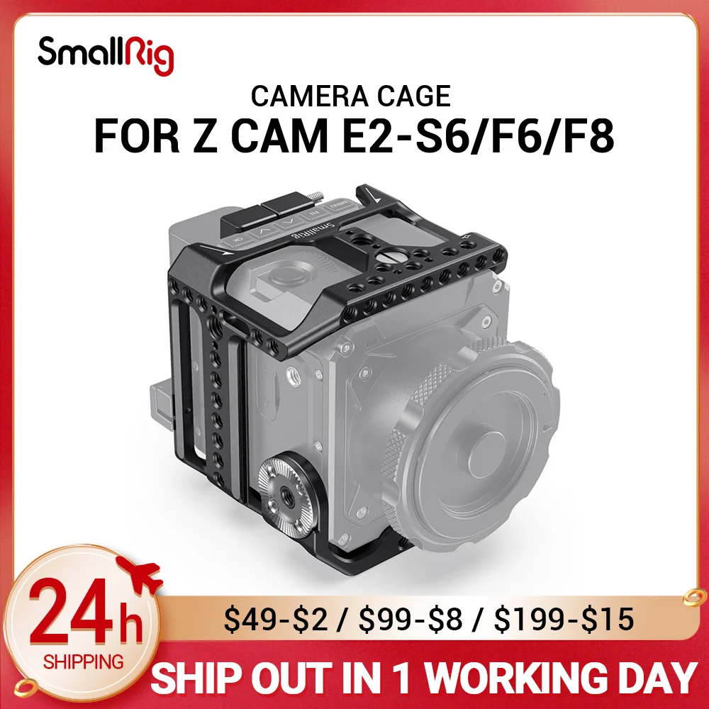 

SmallRig S6 Camere Cage for Z CAM E2-S6 / F6 / F8 Camera Form Fitting Full Cage With Arri Rosette for DIY Options 2423