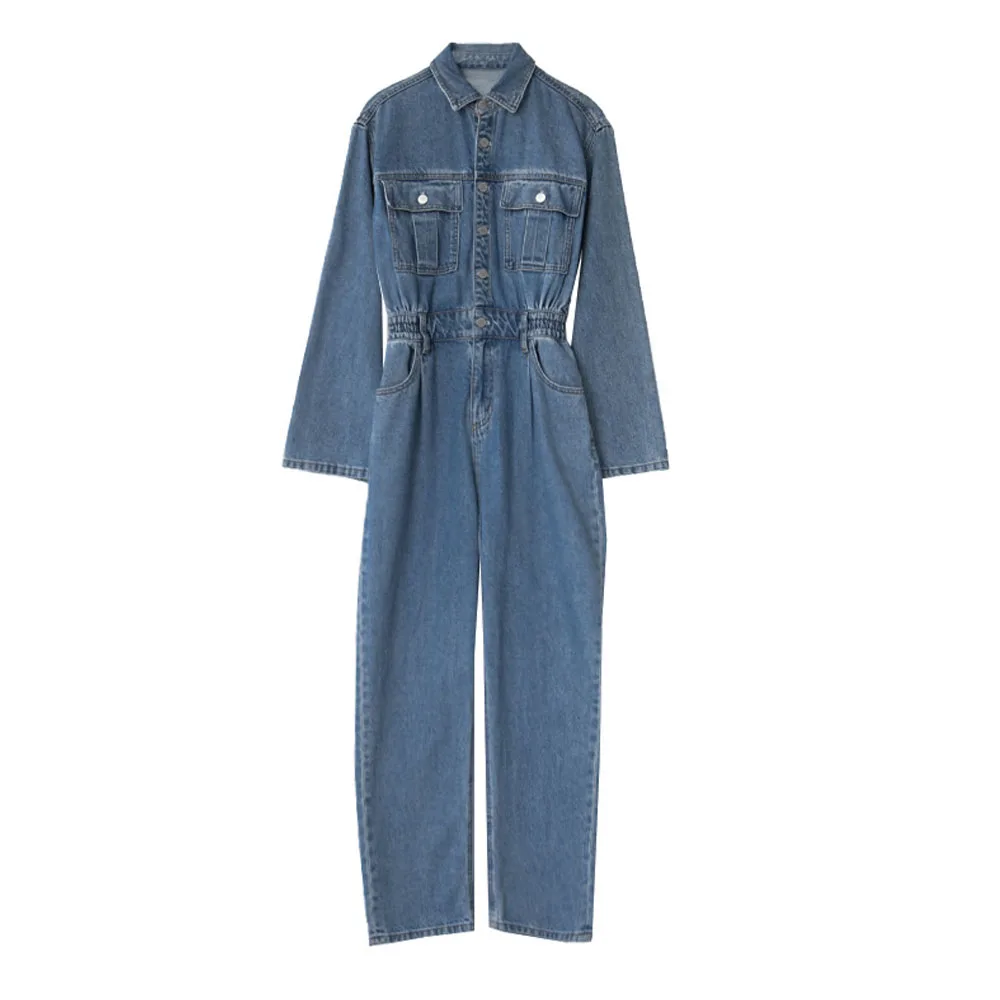 2021 New Spring and Autumn Casual Denim Jumpsuit Women Elastic High Waist Wild Tooling Long Jumpsuits Female Travel Cloth NS2500
2021 New Spring and Autumn Casual Denim Jumpsuit Women Elastic High Waist Wild Tooling Long Jumpsuits Female Travel Cloth NS2500