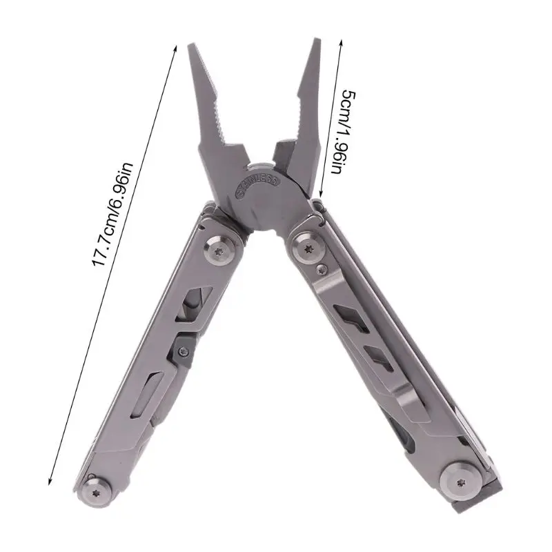 Stainless Steel Multi Tools Plier Folding Knife Survival Multitool Outdoor EDC Gear Camping Fishing Tool Drop Ship
Stainless Steel Multi Tools Plier Folding Knife Survival Multitool Outdoor EDC Gear Camping Fishing Tool Drop Ship
