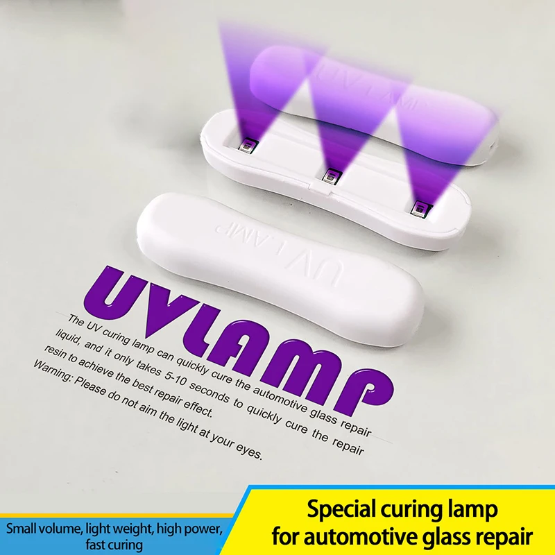 Mini Resin Curing Special Lamp Curing Glue UV Lamp Lighting Set Tool Car Front Windshield Glass Crack Repair Tools
Mini Resin Curing Special Lamp Curing Glue UV Lamp Lighting Set Tool Car Front Windshield Glass Crack Repair Tools