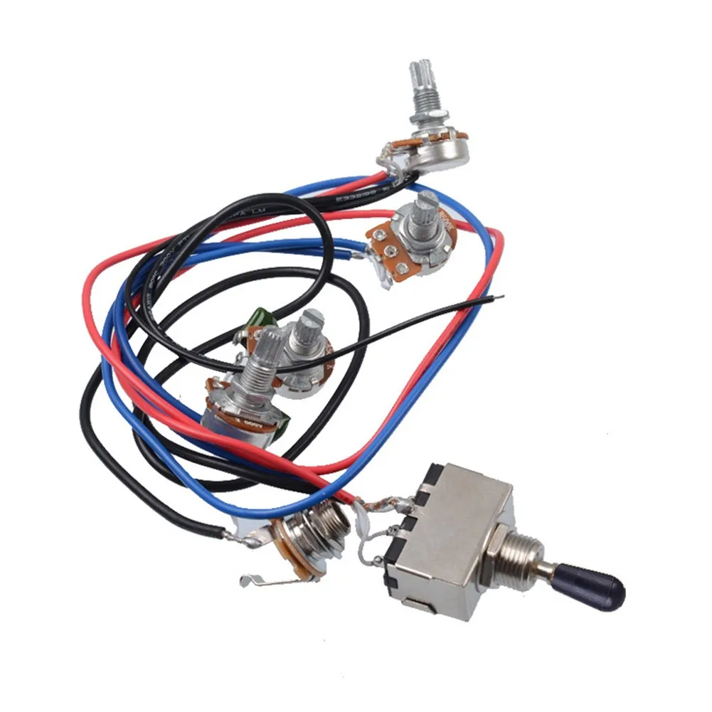 1 компл. Предварительно смонтированный монтажный жгут 2V2T 3 Way переключатель Jack 500K Pots для LP SG EPI Style сменный фиксатор для электрогитары гитары
1 компл. Предварительно смонтированный монтажный жгут 2V2T 3 Way переключатель Jack 500K Pots для LP SG EPI Style сменный фиксатор для электрогитары гитары
