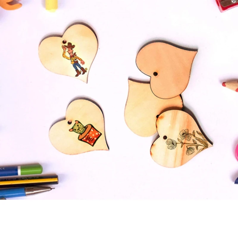100 Pieces Wood Heart Shap Blank Wooden Tags with Holes. Great for DIY Wedding Decor, Wood Burning, Making Ornaments.
100 Pieces Wood Heart Shap Blank Wooden Tags with Holes. Great for DIY Wedding Decor, Wood Burning, Making Ornaments.