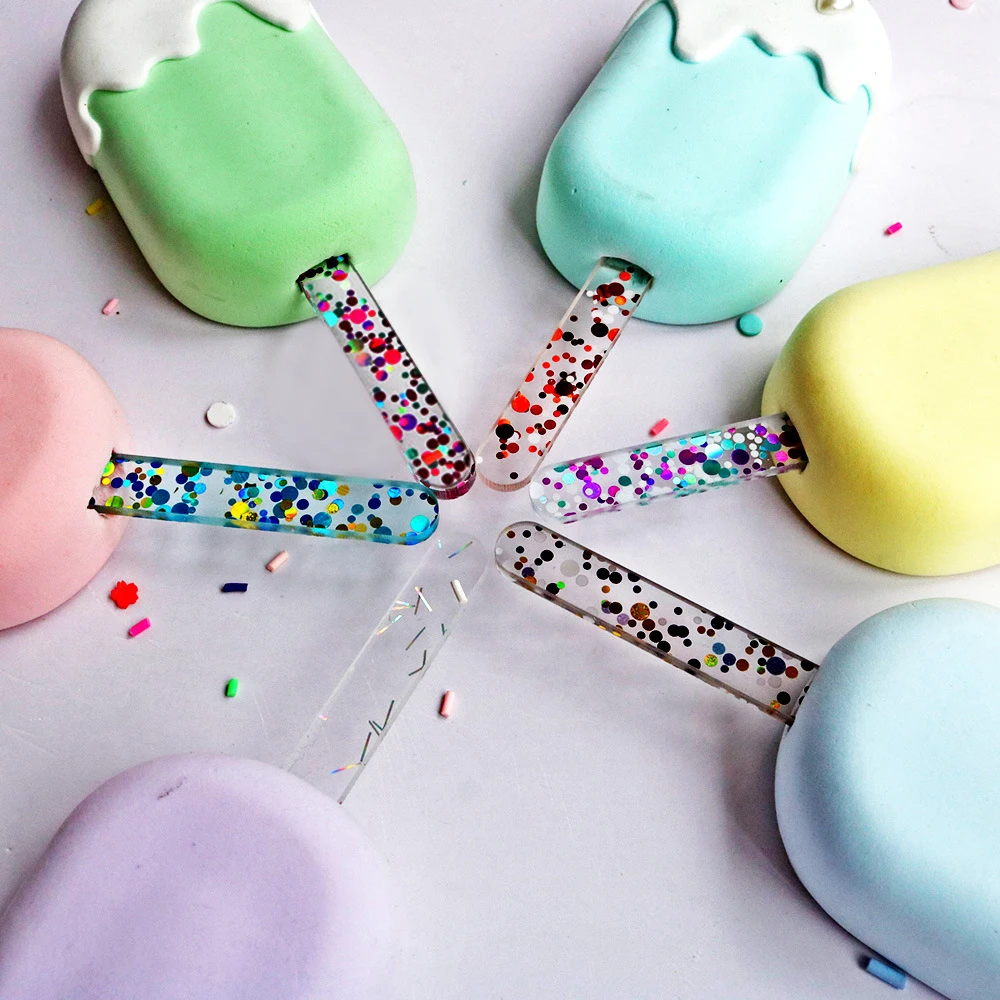 10pcs Acrylic Ice Cream Sticks Popsicle Bars Stick Kids DIY Ice Cream Sticks Crafts Popsicle Stick Mould Eco Friendly
10pcs Acrylic Ice Cream Sticks Popsicle Bars Stick Kids DIY Ice Cream Sticks Crafts Popsicle Stick Mould Eco Friendly
