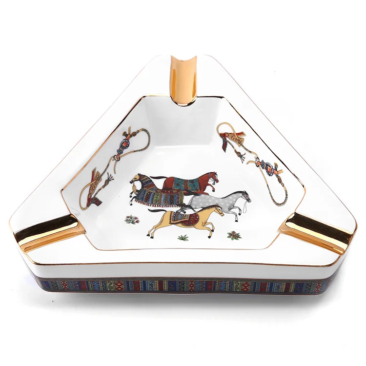 Cigar Gadgets Home Cigar Ashtray Portable Ceramic 3 Cigars Ash Tray Tobacco Cigarette Ashtrays Holder Horse triangular Outdoor
Cigar Gadgets Home Cigar Ashtray Portable Ceramic 3 Cigars Ash Tray Tobacco Cigarette Ashtrays Holder Horse triangular Outdoor