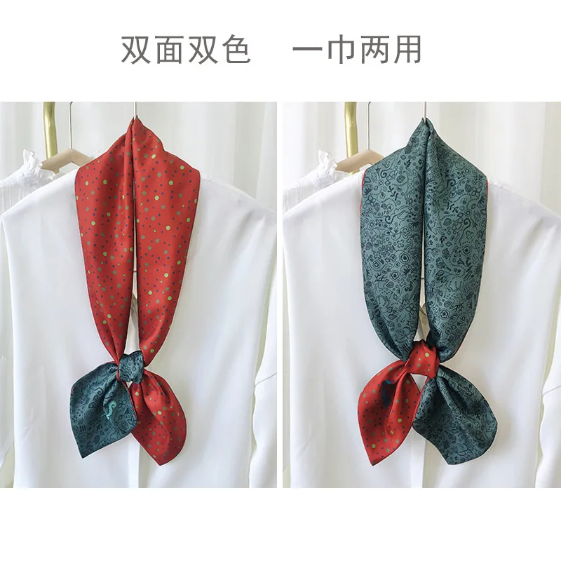 120*15cm New Fashion Scarf Women Silk Scarf Bag Skinny Scarves Design Wrist Ribbon Hair Band Neckerchief Headband For Ladies
120*15cm New Fashion Scarf Women Silk Scarf Bag Skinny Scarves Design Wrist Ribbon Hair Band Neckerchief Headband For Ladies
