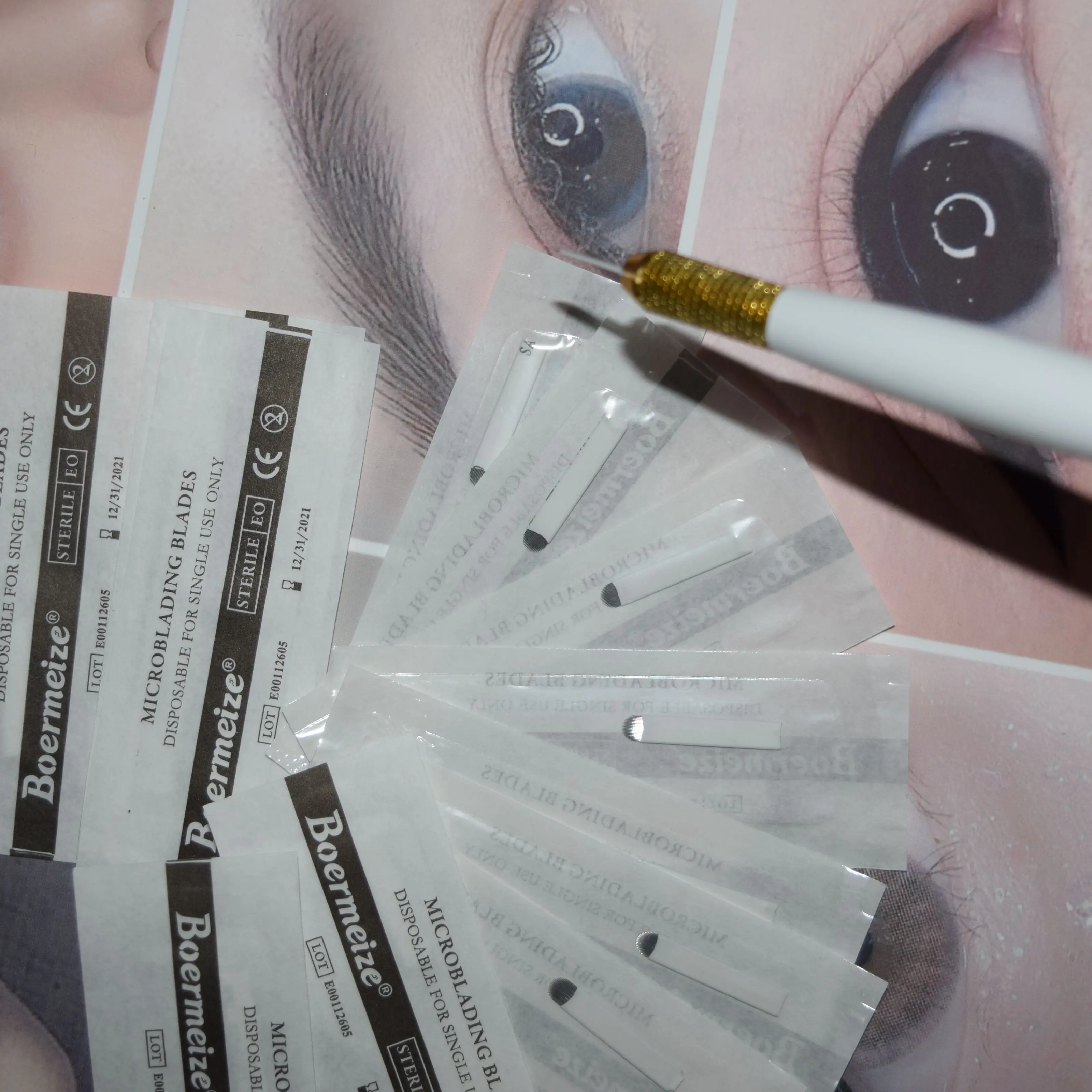Tattoo Eyebrow Needles Makup lip NeedleTattoo Needle 50pcs 18U Shape Tattoo Eyebrow Needle/Manual Needle permnent Makeup Blade
Tattoo Eyebrow Needles Makup lip NeedleTattoo Needle 50pcs 18U Shape Tattoo Eyebrow Needle/Manual Needle permnent Makeup Blade