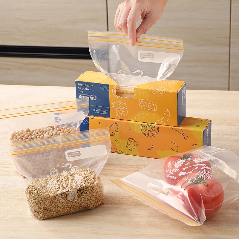 Extraction Type Food Preservation Bag Household Refrigerated Fresh-keeping Reusable Food Grade PE Double Rib Sealed Storage Bag
Extraction Type Food Preservation Bag Household Refrigerated Fresh-keeping Reusable Food Grade PE Double Rib Sealed Storage Bag