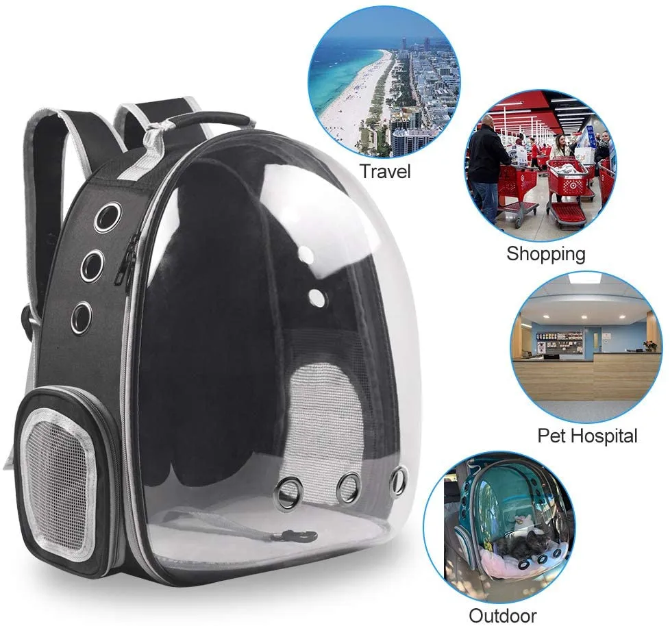 Cat Carrier Backpack Breathable Transparent Puppy Dog Bubble Bag Space Capsule Pet Transport Carrying With Free Brush Glove New
Cat Carrier Backpack Breathable Transparent Puppy Dog Bubble Bag Space Capsule Pet Transport Carrying With Free Brush Glove New